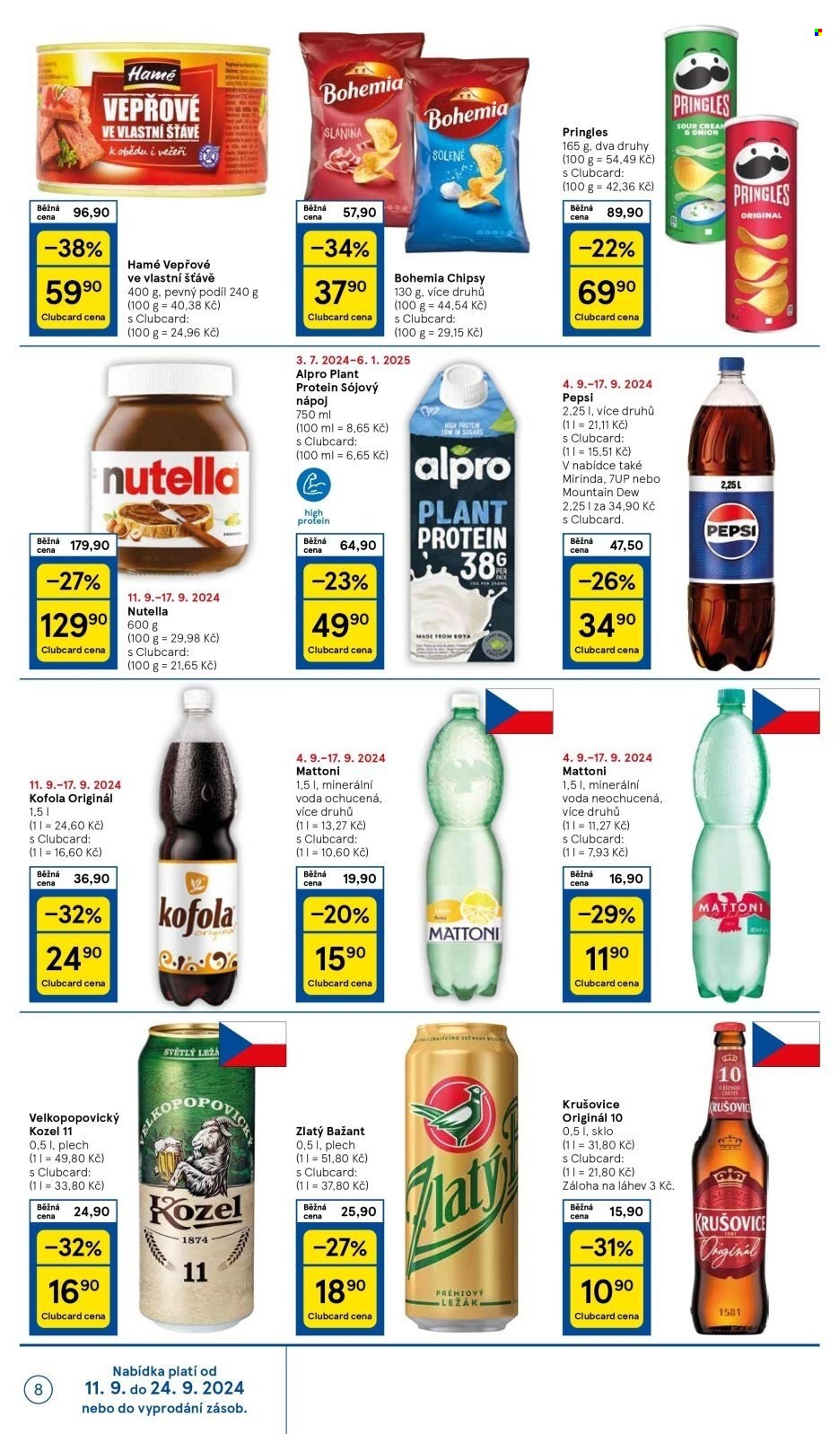 Leták TESCO supermarket - 11.9.2024 - 17.9.2024. Strana 8