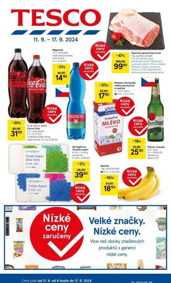 Leták TESCO - 11.9.2024 - 17.9.2024.