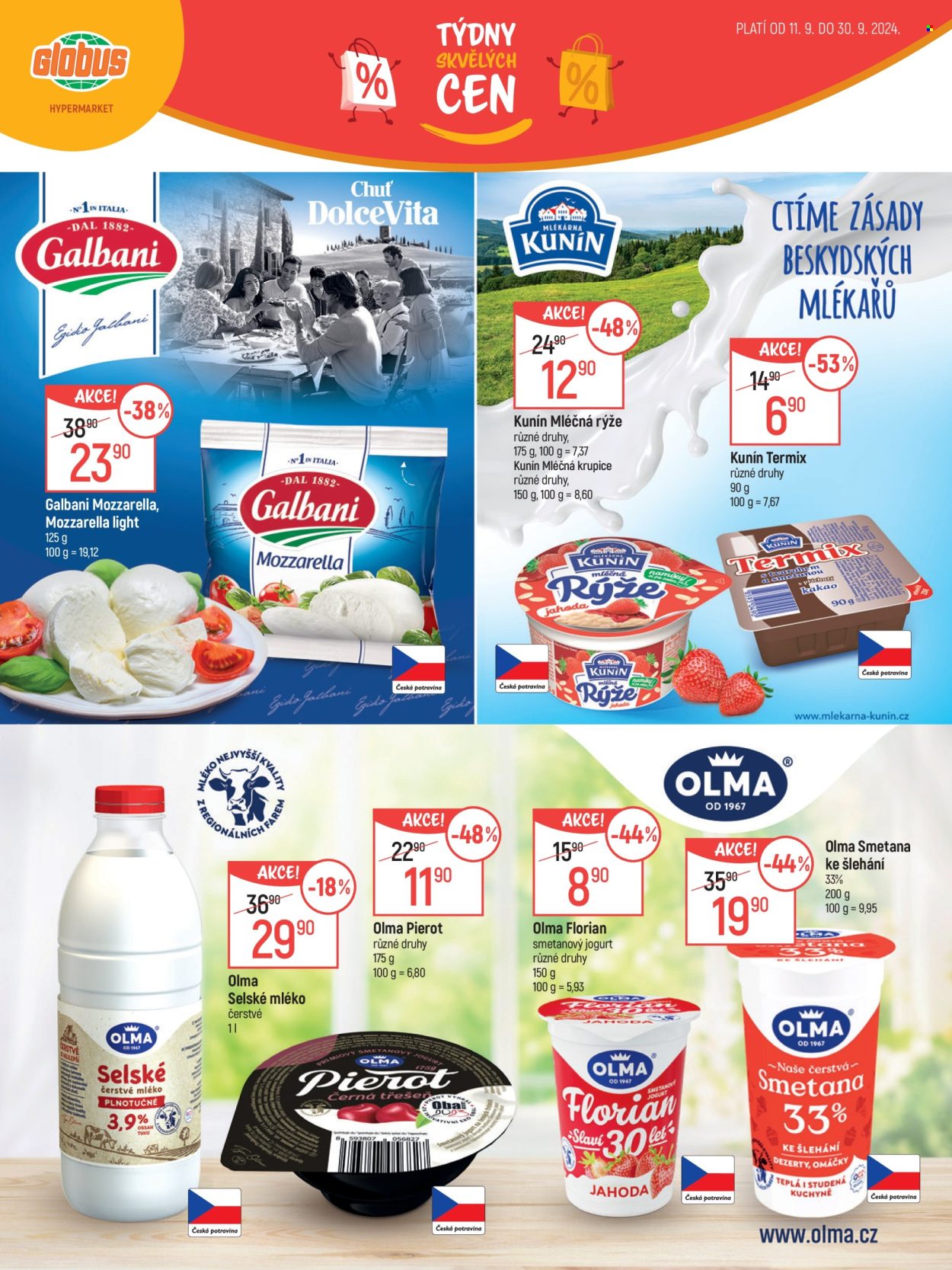 Leták Globus - 11.9.2024 - 30.9.2024. Strana 2