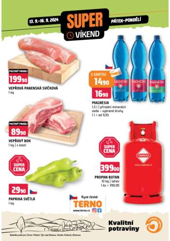 Leták coop TERNO - 13.9.2024 - 16.9.2024.