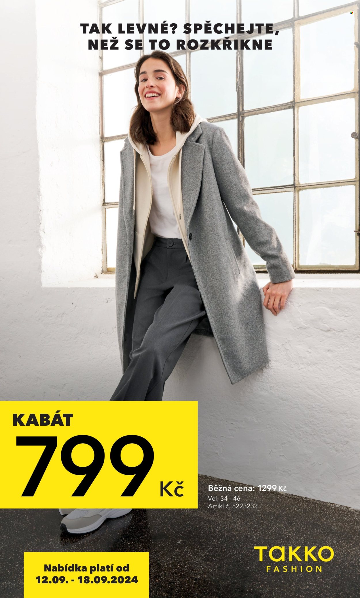 Leták Takko - 12.9.2024 - 18.9.2024. Strana 1