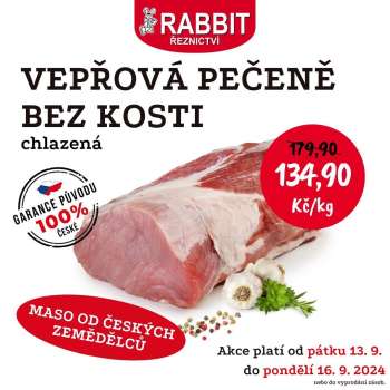 Leták RABBIT řeznictví - 13.9.2024 - 16.9.2024.