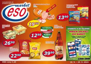 Leták ESO MARKET - 18.9.2024 - 29.9.2024.