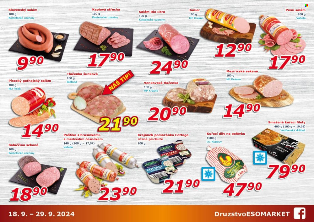 Leták ESO MARKET - 18.9.2024 - 29.9.2024. Strana 3
