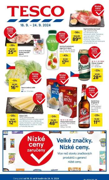 Leták TESCO - 18.9.2024 - 24.9.2024.