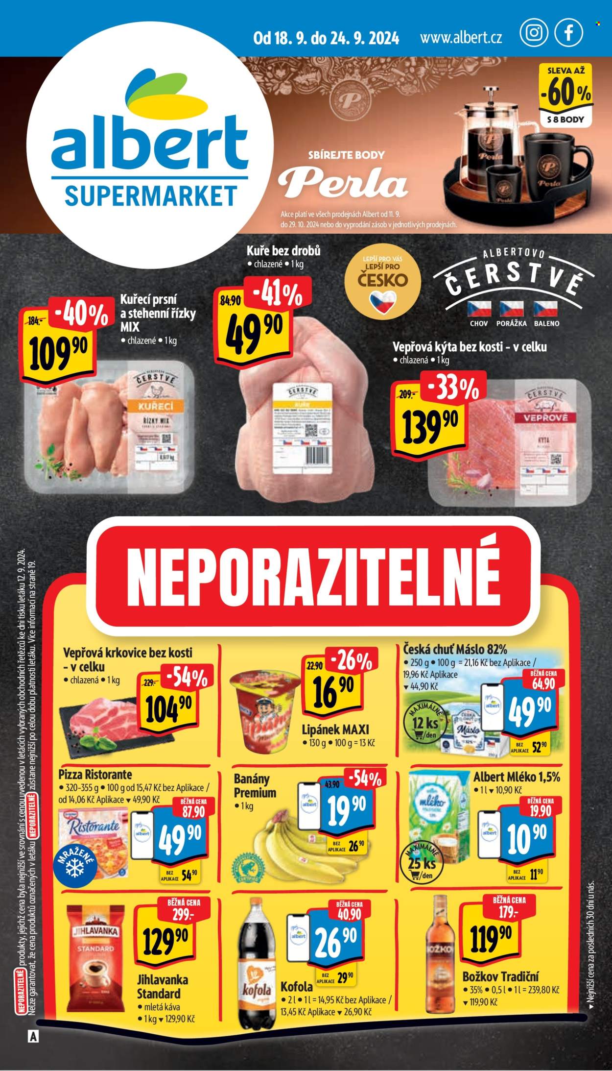 Leták Albert Supermarket - 18.9.2024 - 24.9.2024. Strana 1