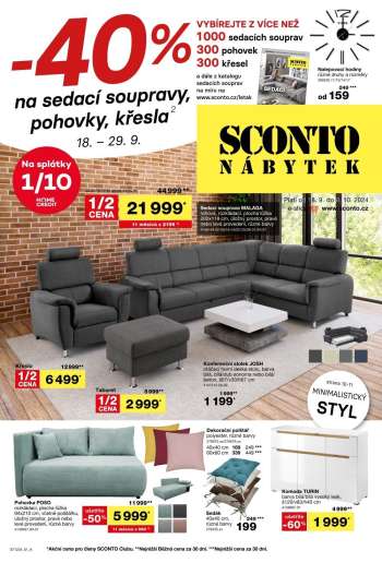Leták SCONTO NÁBYTEK - 18.9.2024 - 8.10.2024.