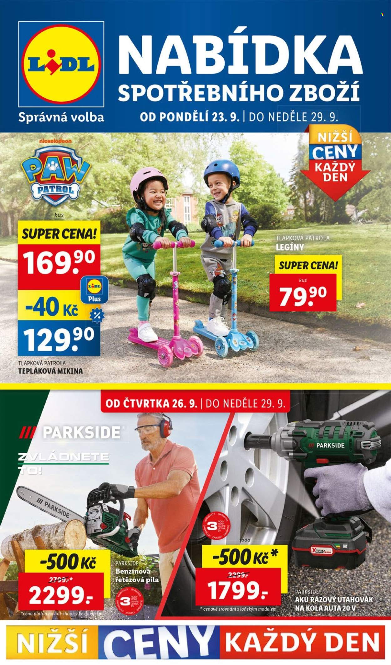 Leták Lidl - 23.9.2024 - 29.9.2024. Strana 1