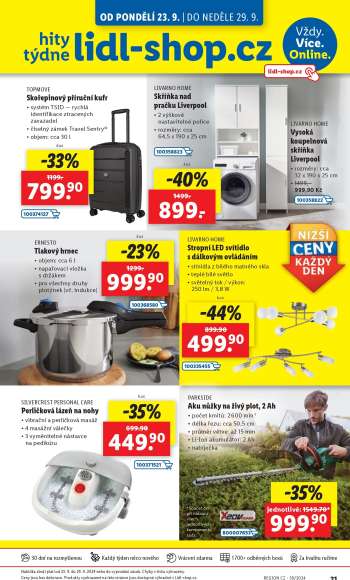 Leták Lidl - 23.9.2024 - 29.9.2024.