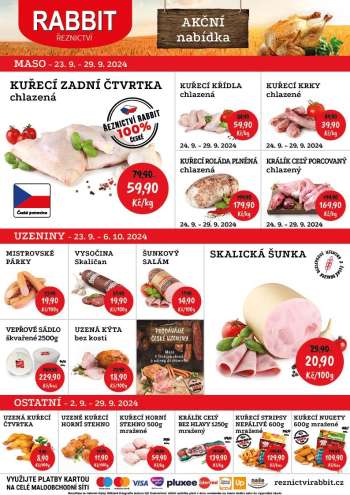 Leták RABBIT řeznictví - 23.9.2024 - 29.9.2024.