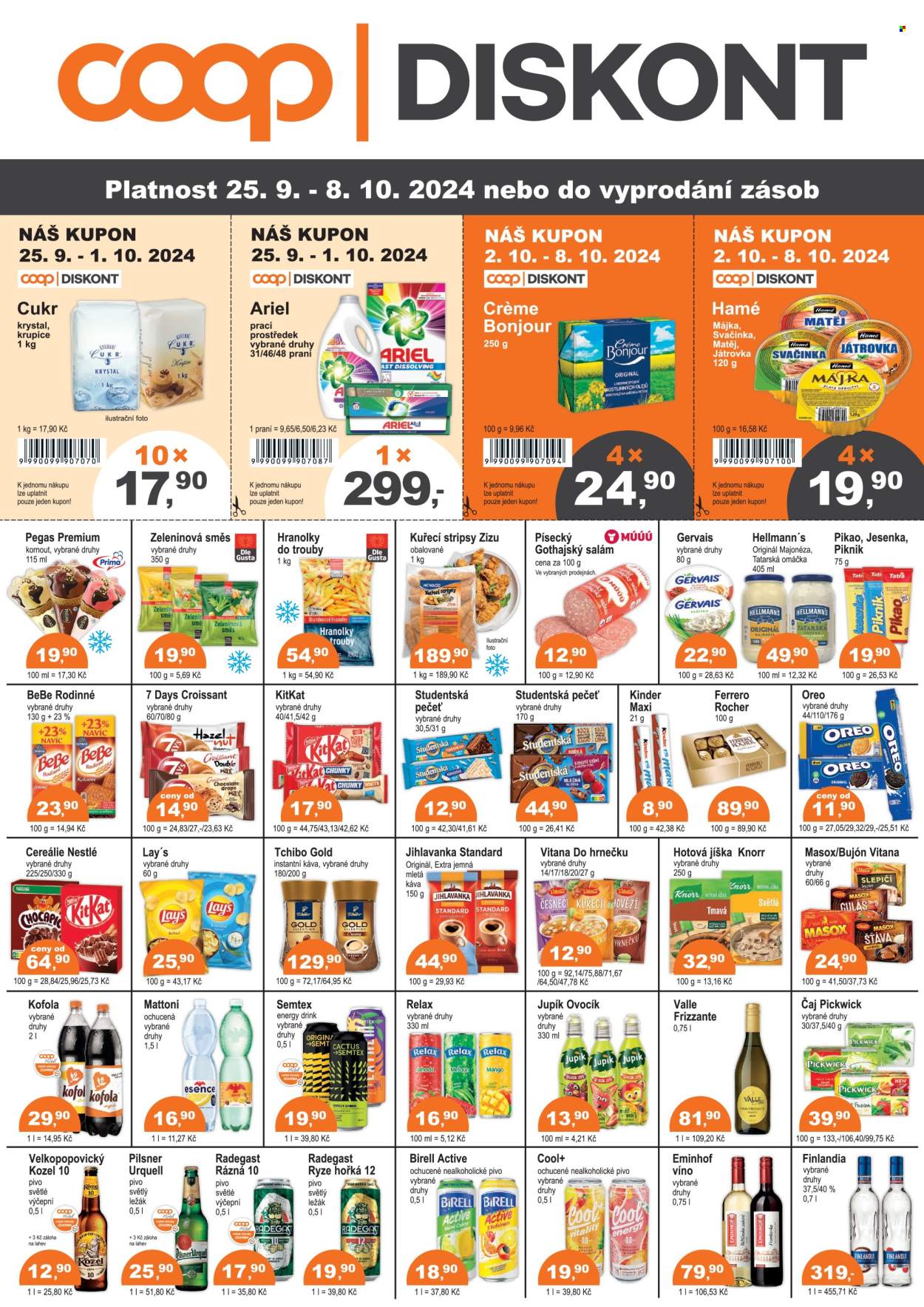 Leták coop DISKONT - 25.9.2024 - 8.10.2024. Strana 1