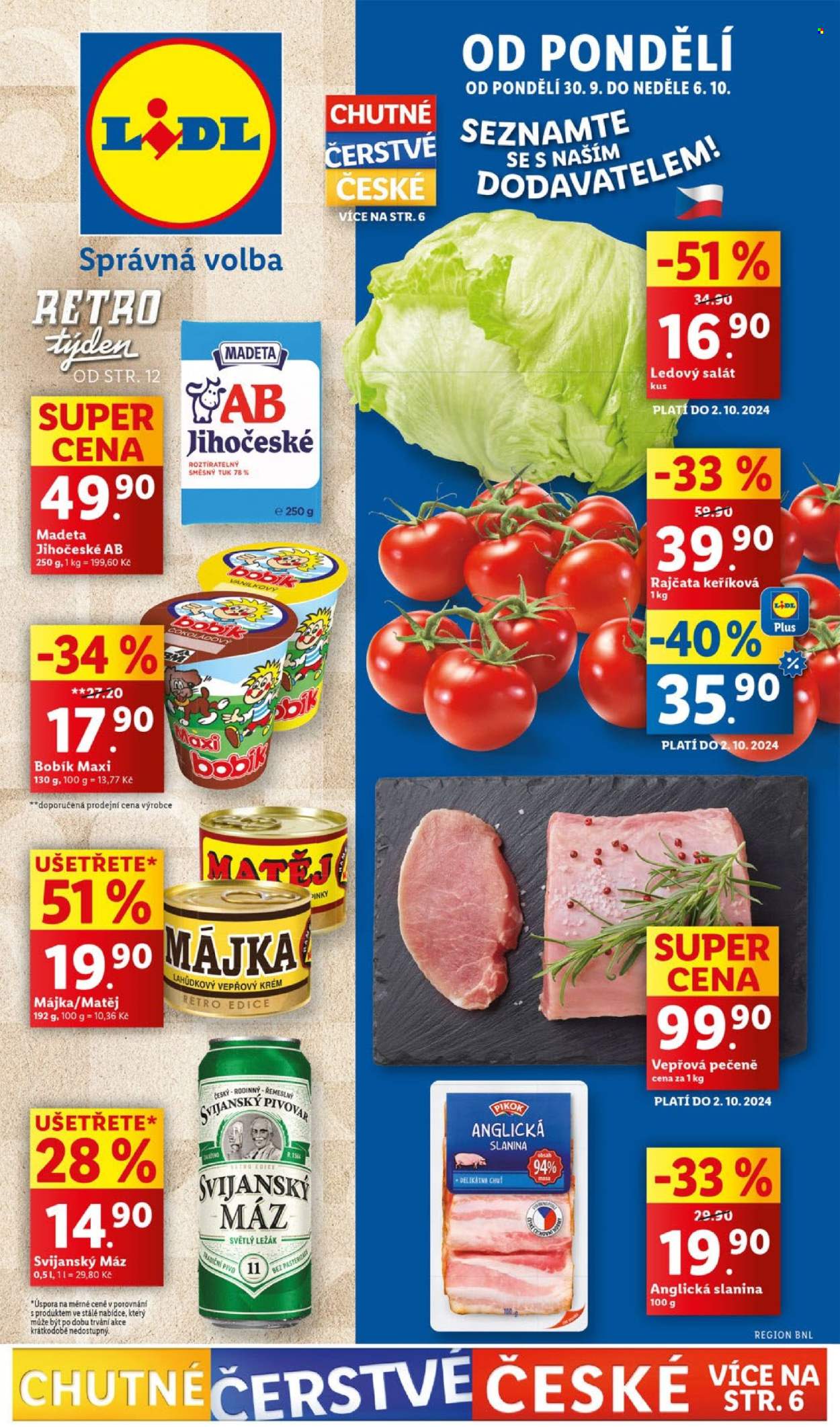 Leták Lidl - 30.9.2024 - 6.10.2024. Strana 1