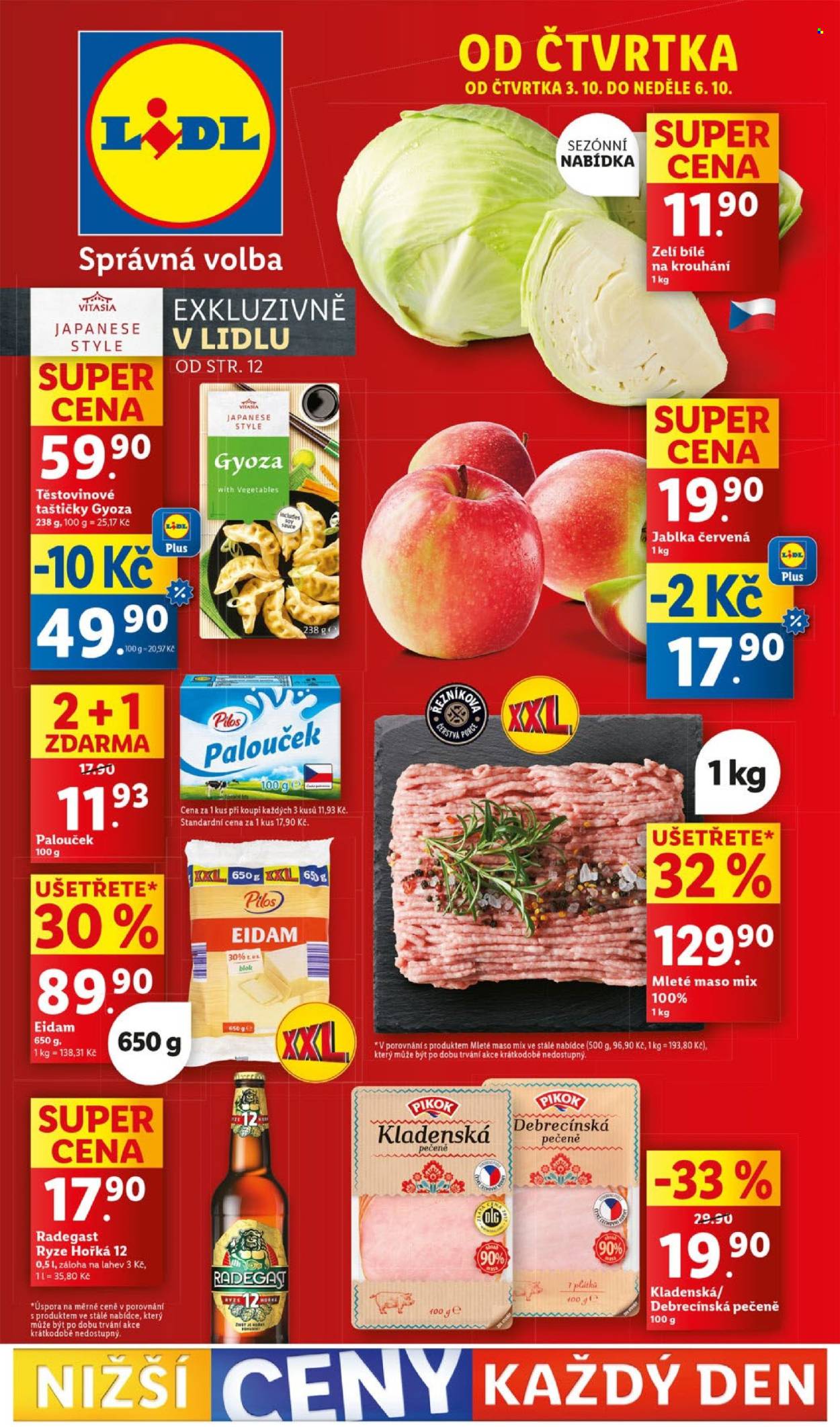 Leták Lidl - 3.10.2024 - 6.10.2024. Strana 1