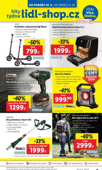 Leták Lidl - 30.9.2024 - 6.10.2024.