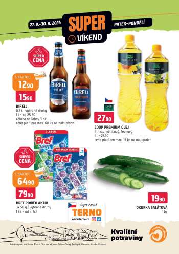 Leták coop TERNO - 27.9.2024 - 30.9.2024.