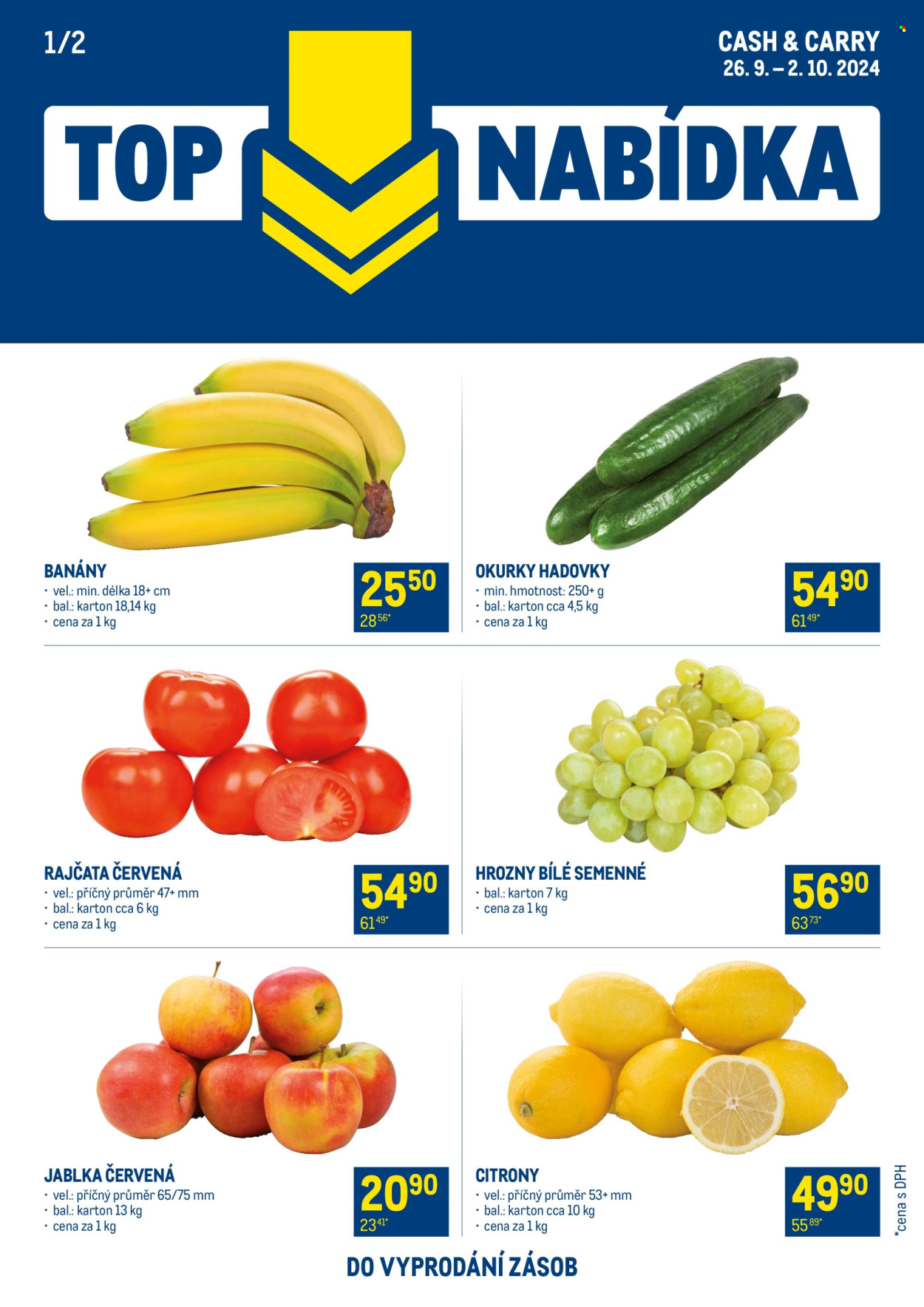 Leták MAKRO - 26.9.2024 - 2.10.2024. Strana 1