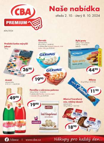 Leták CBA Premium - 2.10.2024 - 8.10.2024.