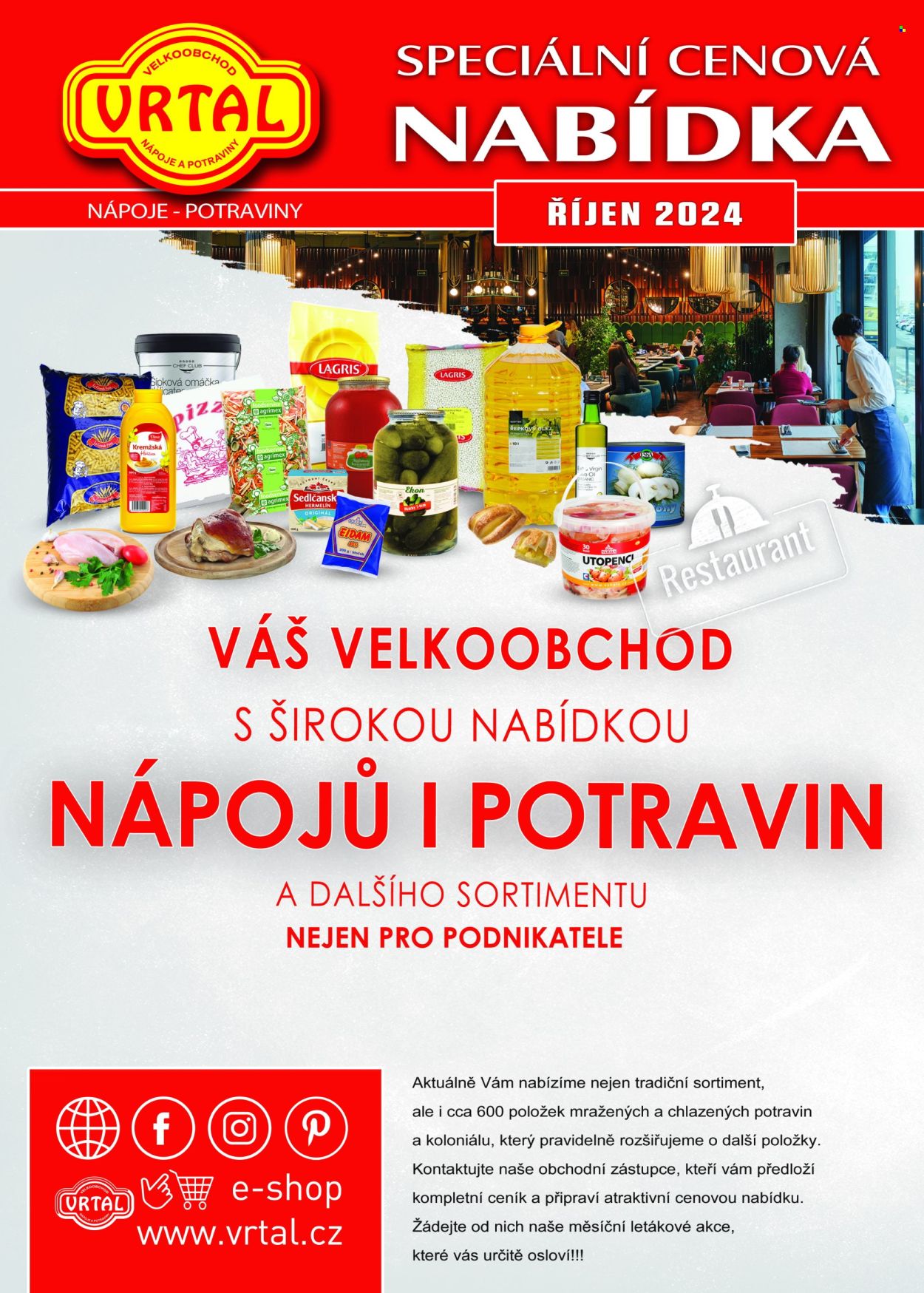 Leták Vrtal - 1.10.2024 - 31.10.2024. Strana 1