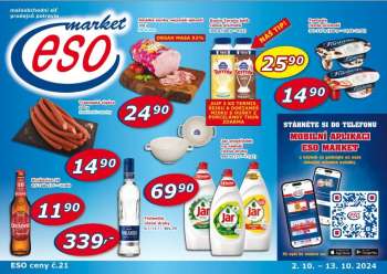 Leták ESO MARKET - 2.10.2024 - 13.10.2024.