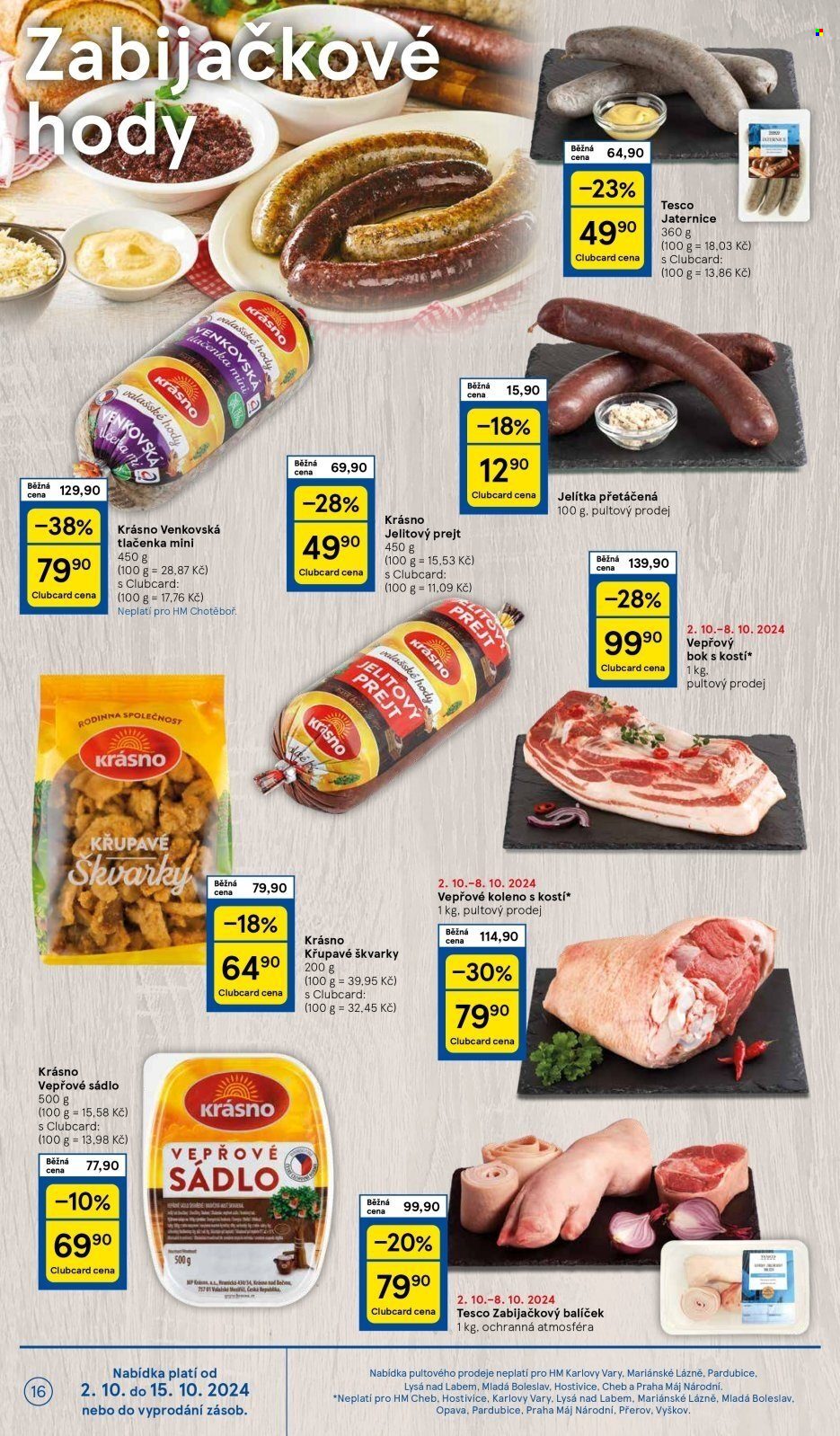 Leták TESCO - 2.10.2024 - 8.10.2024. Strana 16