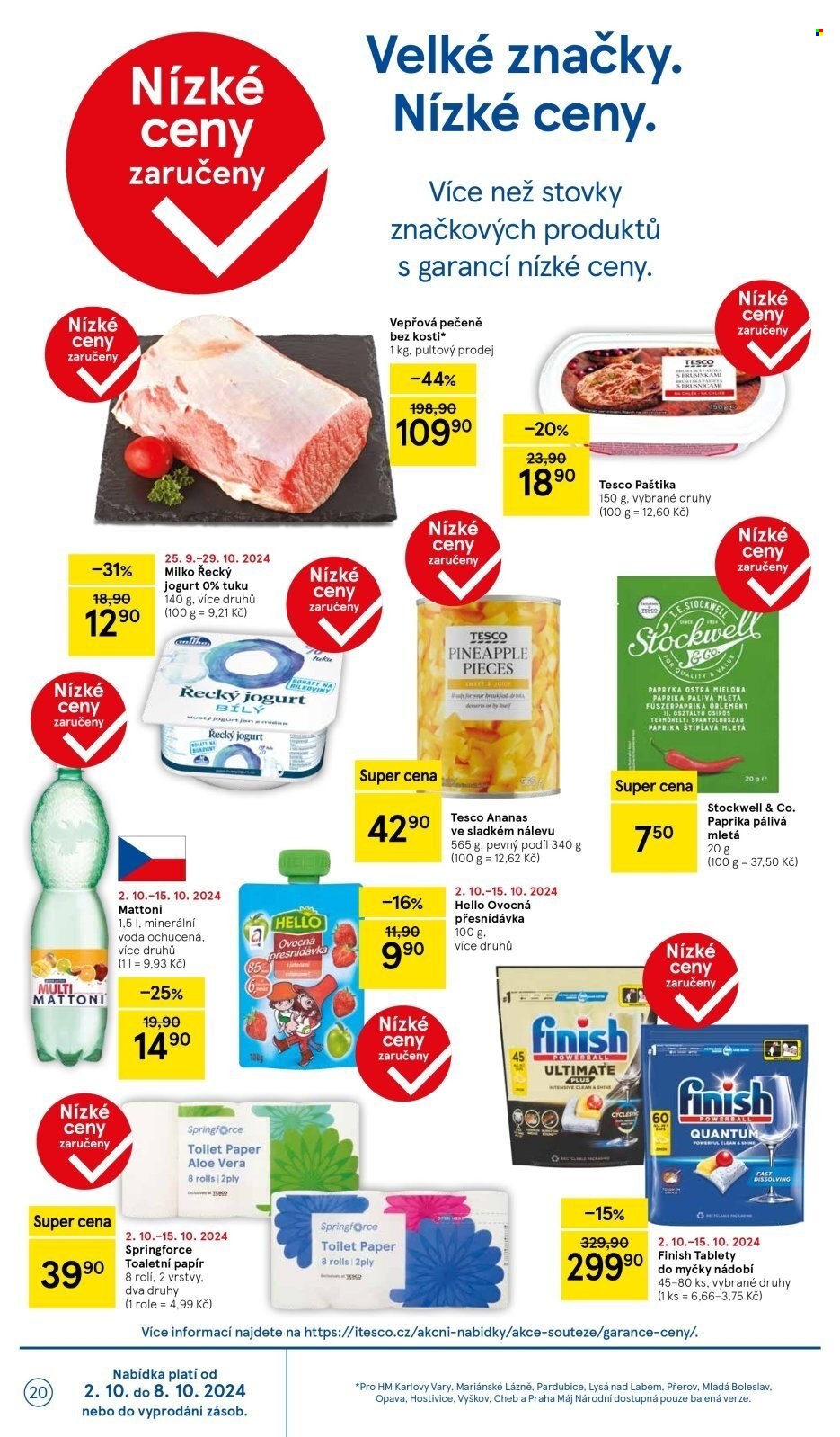Leták TESCO - 2.10.2024 - 8.10.2024. Strana 20