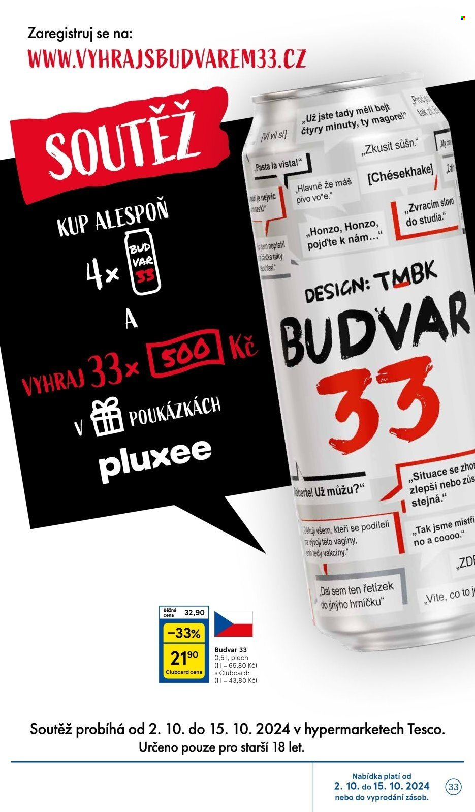 Leták TESCO - 2.10.2024 - 8.10.2024. Strana 33