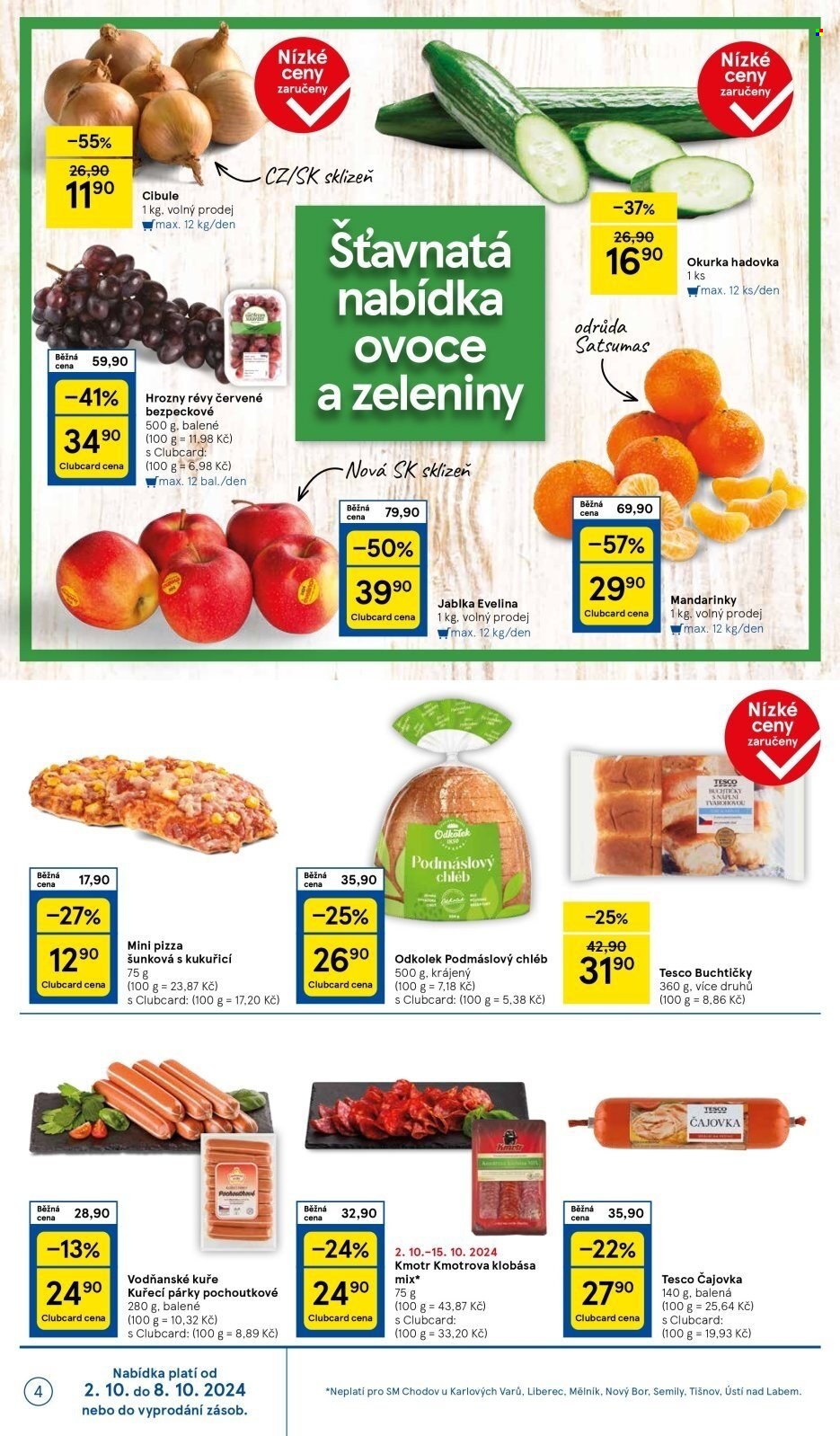 Leták TESCO supermarket - 2.10.2024 - 8.10.2024. Strana 4