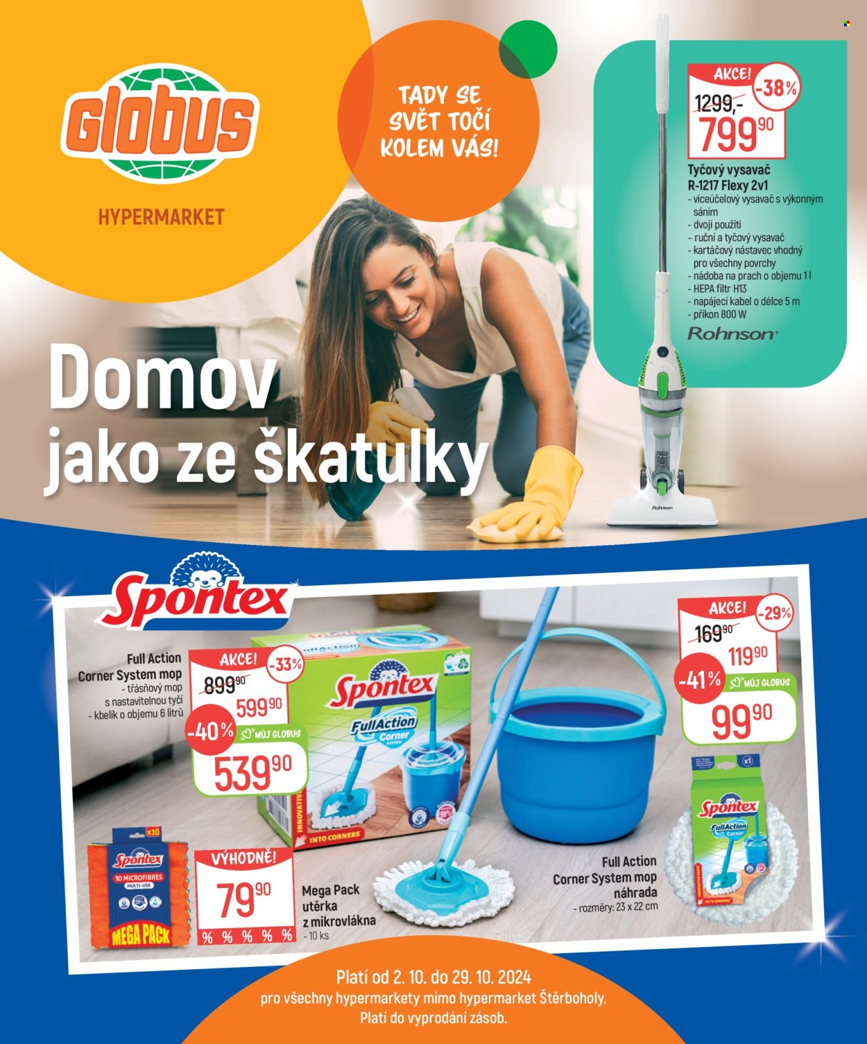 Leták Globus - 2.10.2024 - 29.10.2024. Strana 1