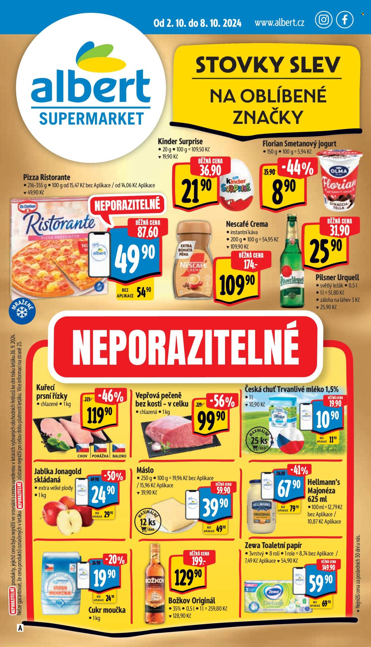 Leták Albert Supermarket - 2.10.2024 - 8.10.2024. Strana 1