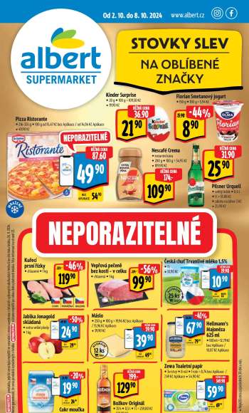 Leták Albert Supermarket - 2.10.2024 - 8.10.2024.