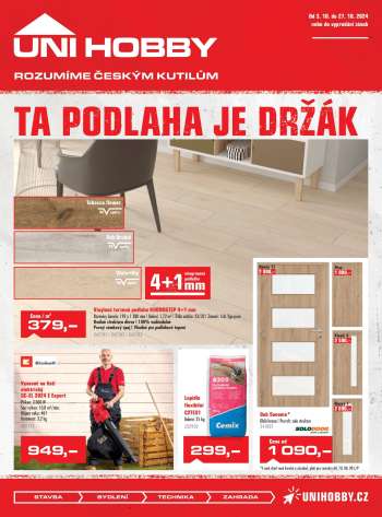 Leták UNI HOBBY - 3.10.2024 - 27.10.2024.