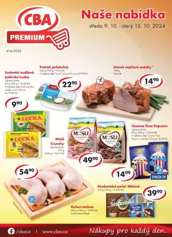 Leták CBA Premium - 9.10.2024 - 15.10.2024.