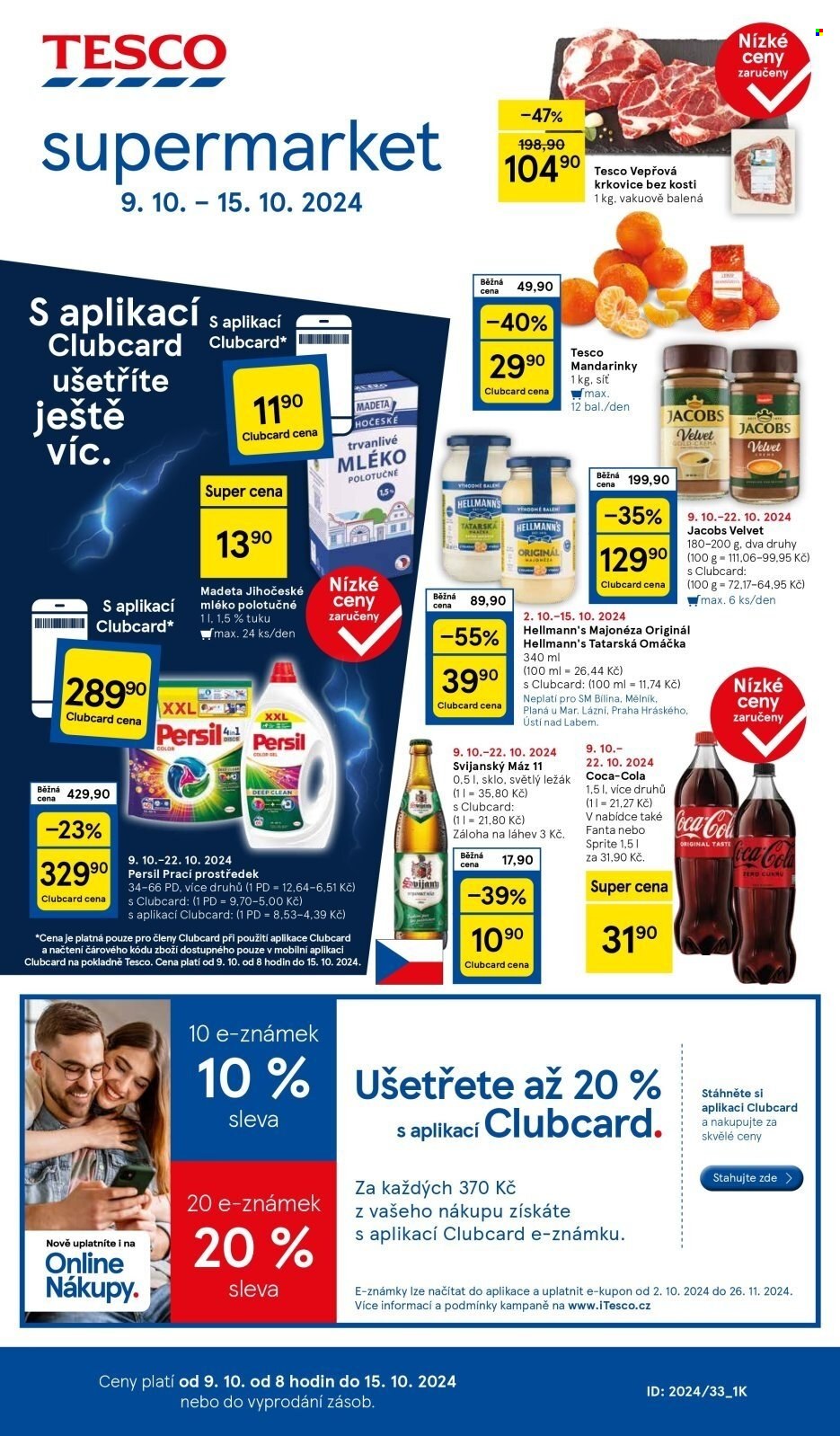 Leták TESCO supermarket - 9.10.2024 - 15.10.2024. Strana 1