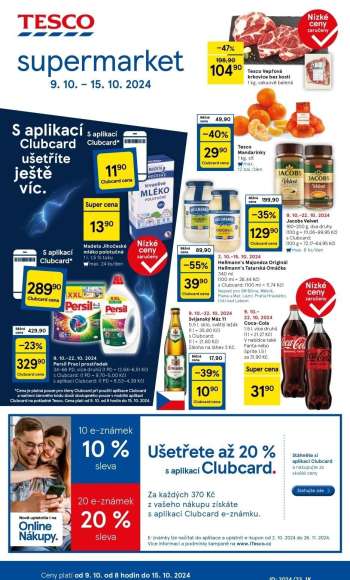 Leták TESCO supermarket - 9.10.2024 - 15.10.2024.