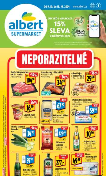 Leták Albert Supermarket - 9.10.2024 - 15.10.2024.