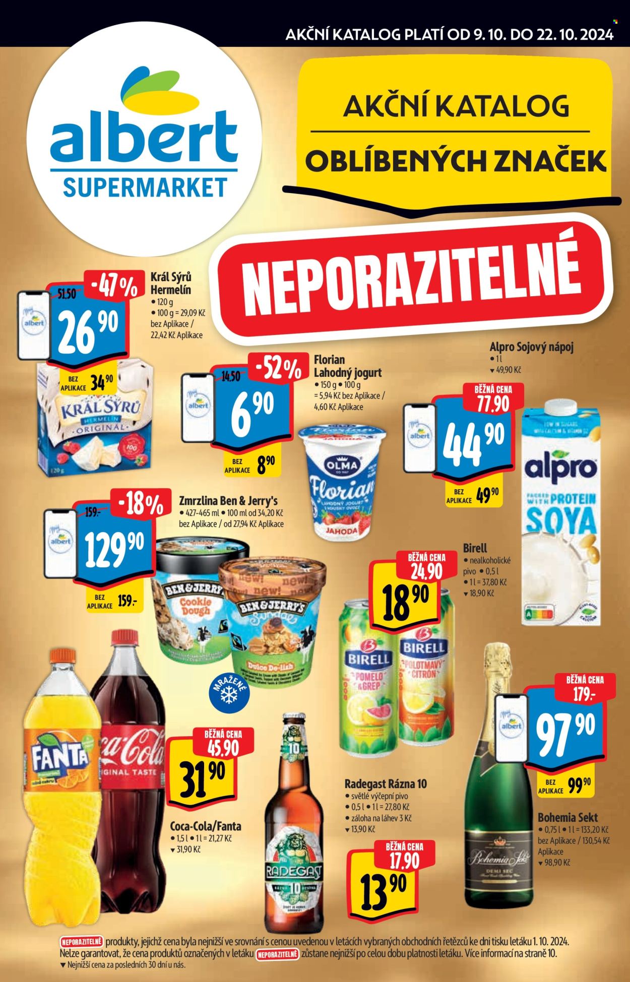 Leták Albert Supermarket - 9.10.2024 - 22.10.2024. Strana 1