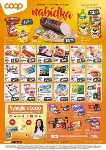 Leták coop JEDNOTA - 9.10.2024 - 22.10.2024.