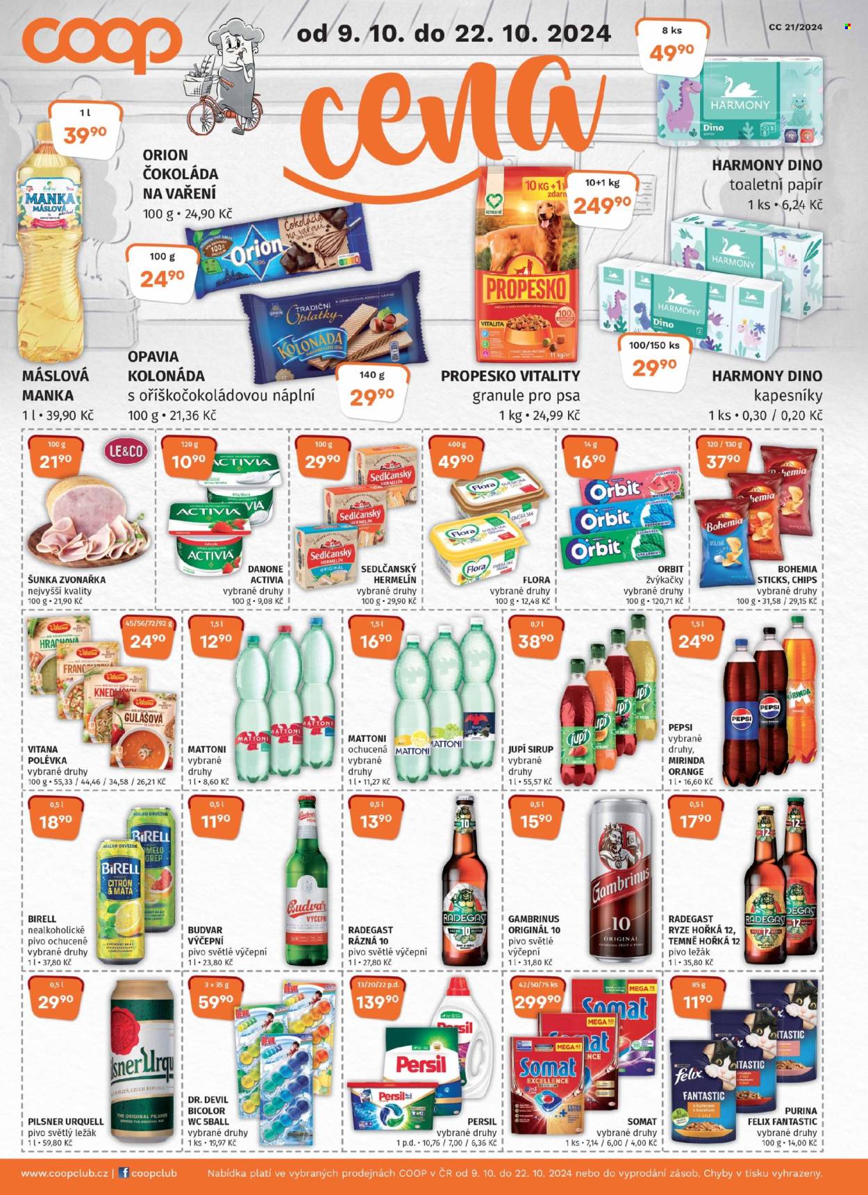 Leták coop JEDNOTA - 9.10.2024 - 22.10.2024. Strana 1