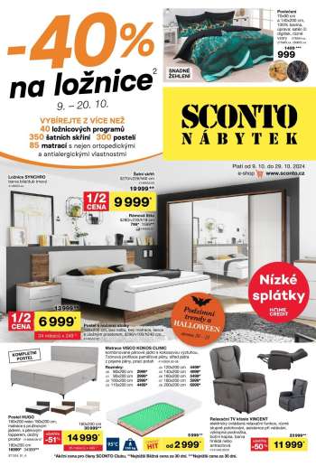 Leták SCONTO NÁBYTEK - 9.10.2024 - 29.10.2024.