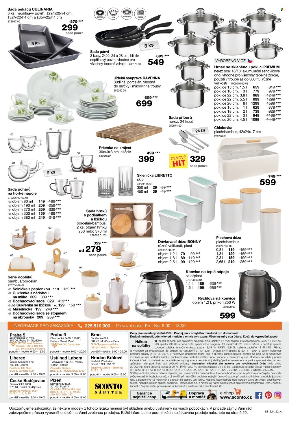 Leták SCONTO NÁBYTEK - 9.10.2024 - 29.10.2024. Strana 22