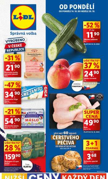 Leták Lidl - 14.10.2024 - 20.10.2024.
