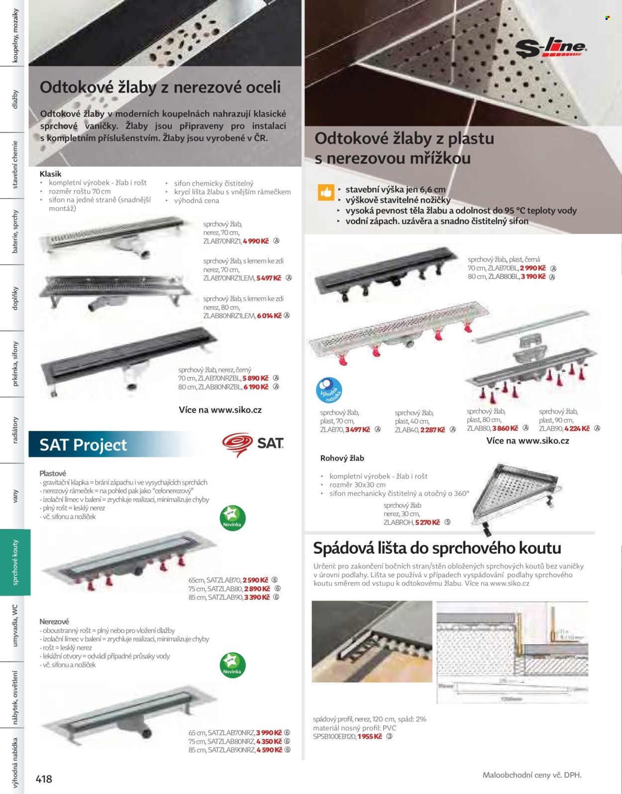 Leták SIKO KOUPELNY. Strana 420