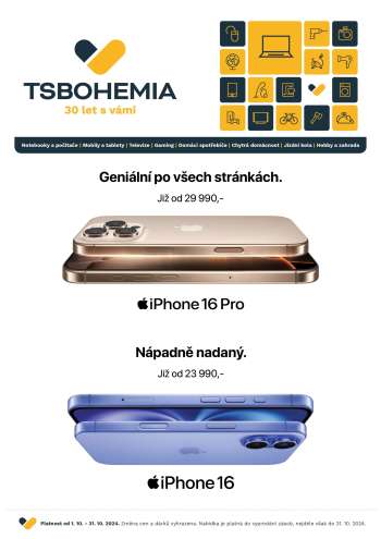 Leták T.S. BOHEMIA - 1.10.2024 - 31.10.2024.