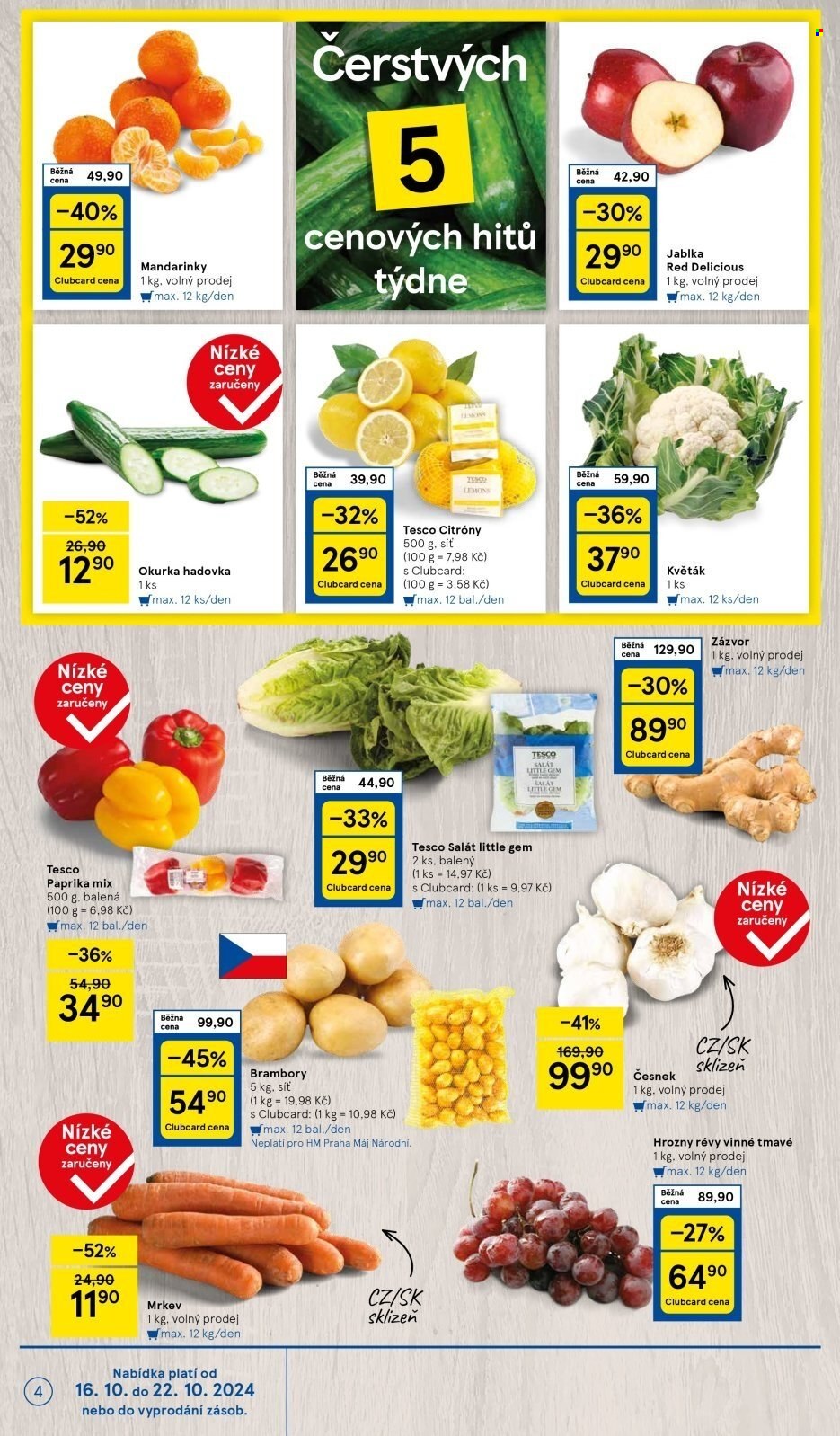 Leták TESCO - 16.10.2024 - 22.10.2024. Strana 4