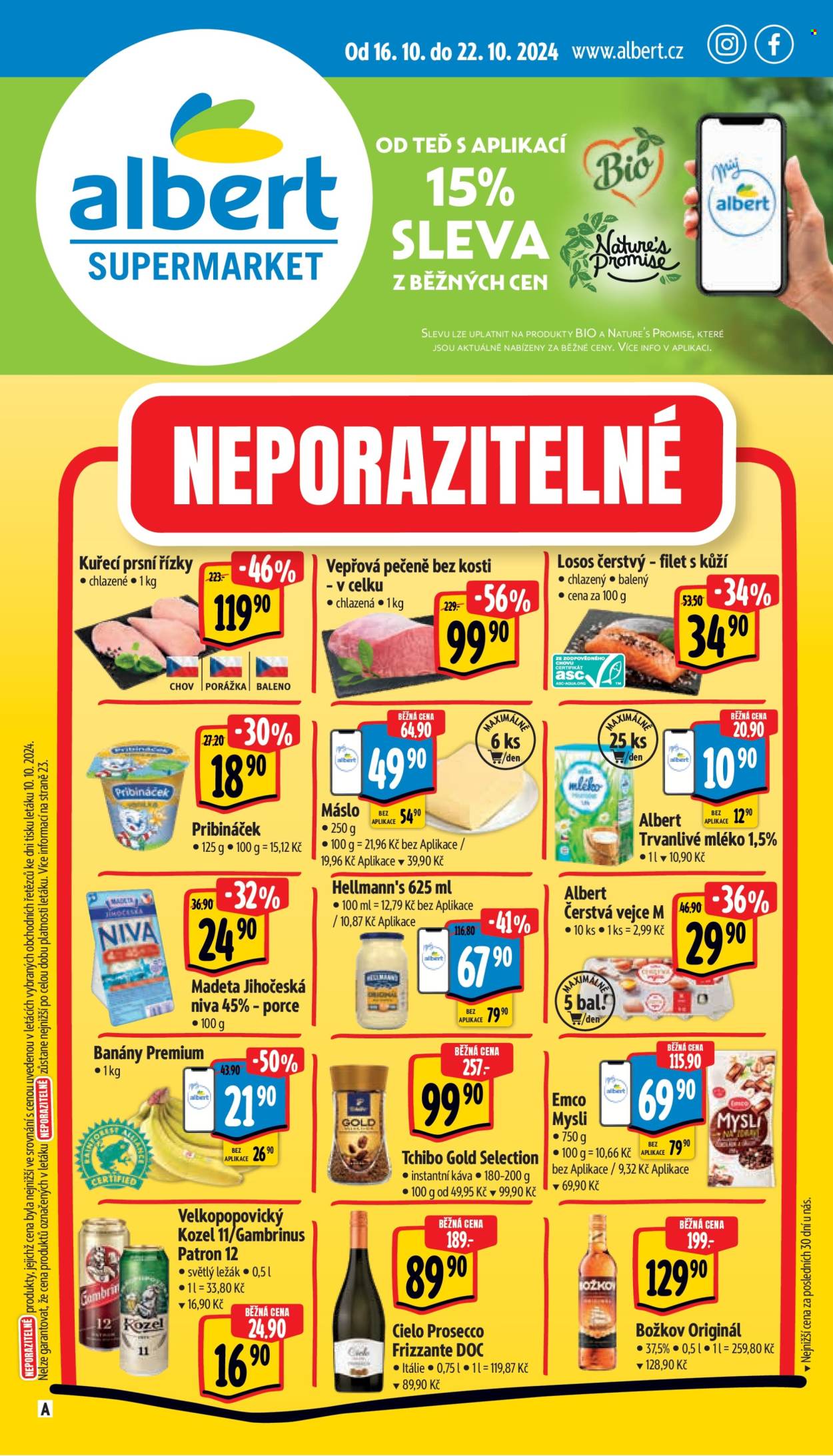 Leták Albert Supermarket - 16.10.2024 - 22.10.2024. Strana 1