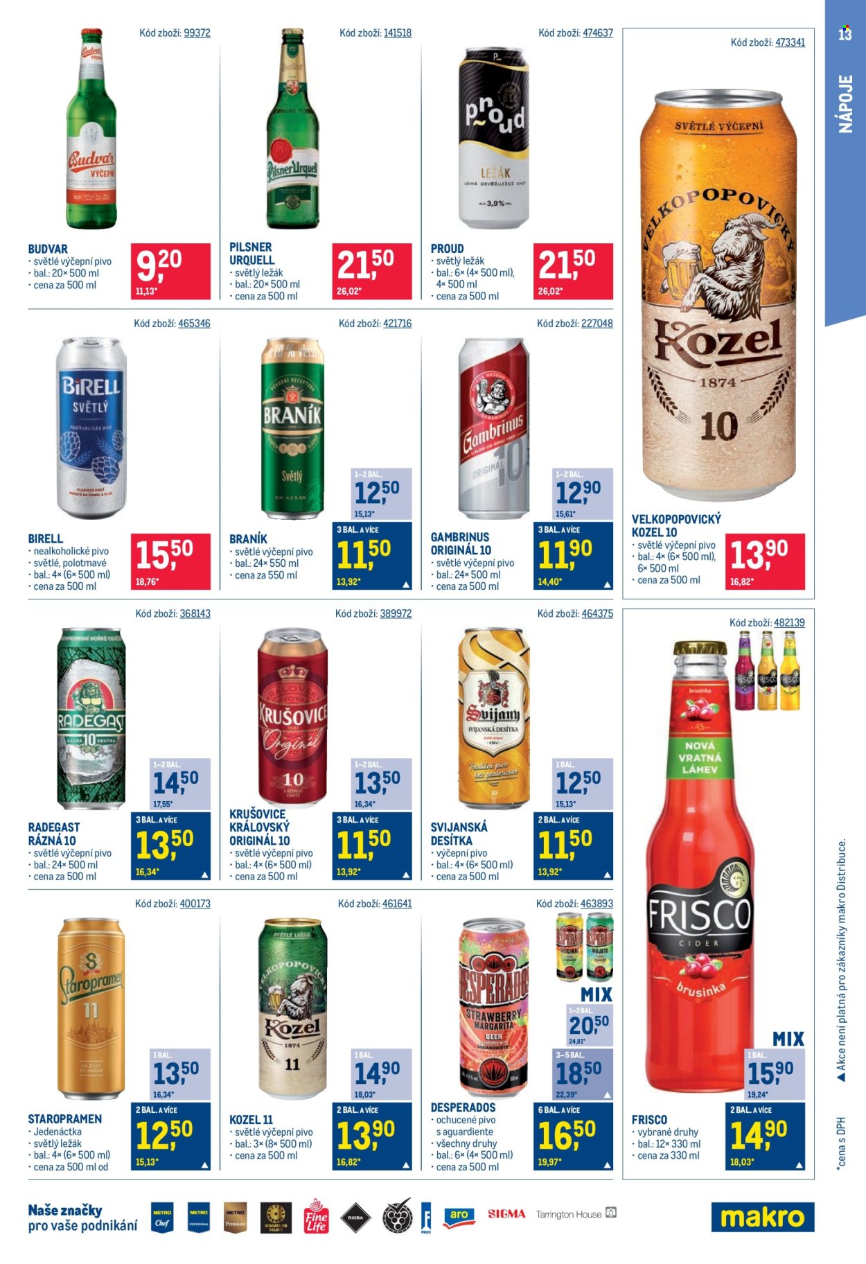 Leták MAKRO - 23.10.2024 - 5.11.2024. Strana 13