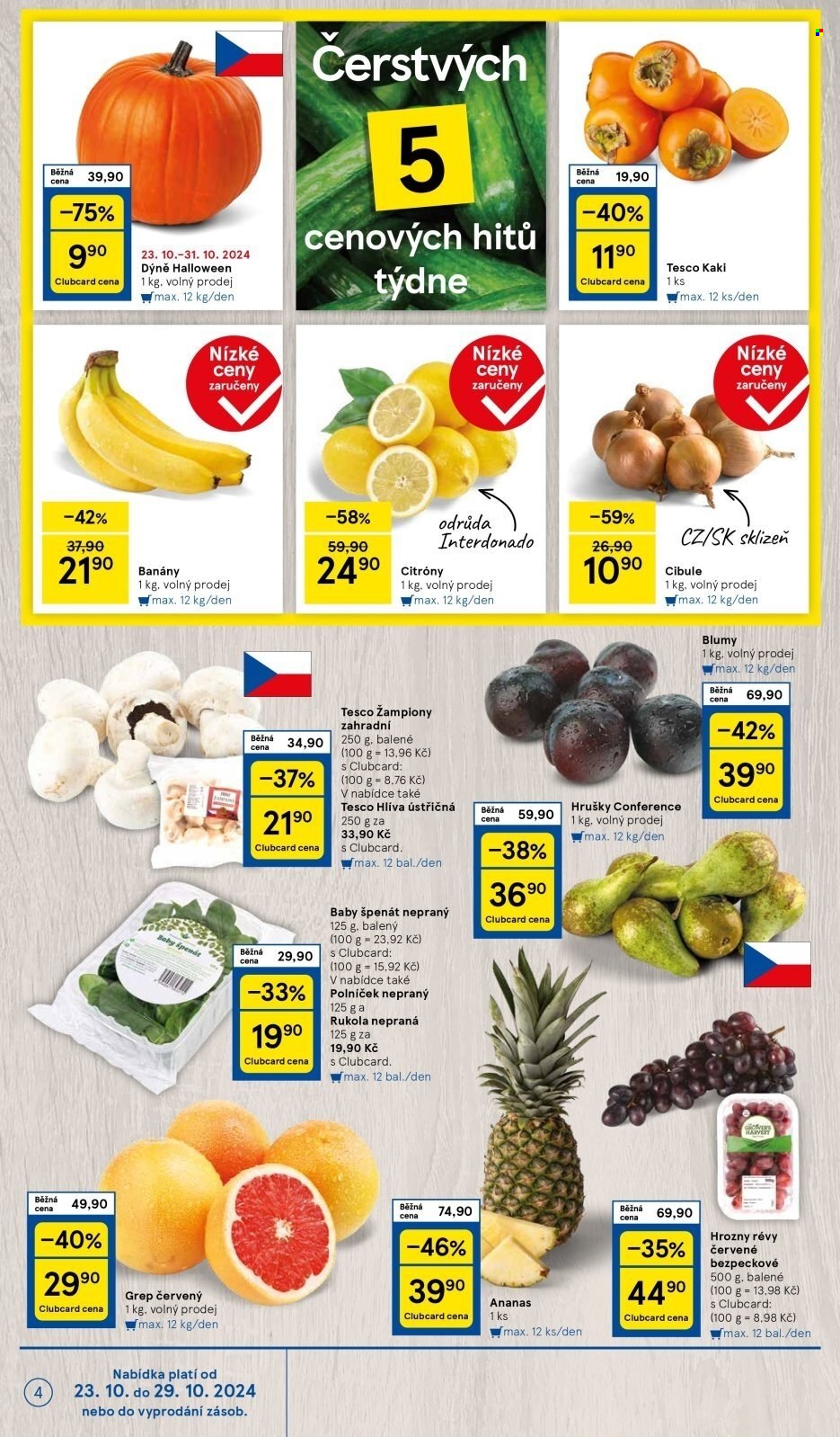 Leták TESCO - 23.10.2024 - 29.10.2024. Strana 4