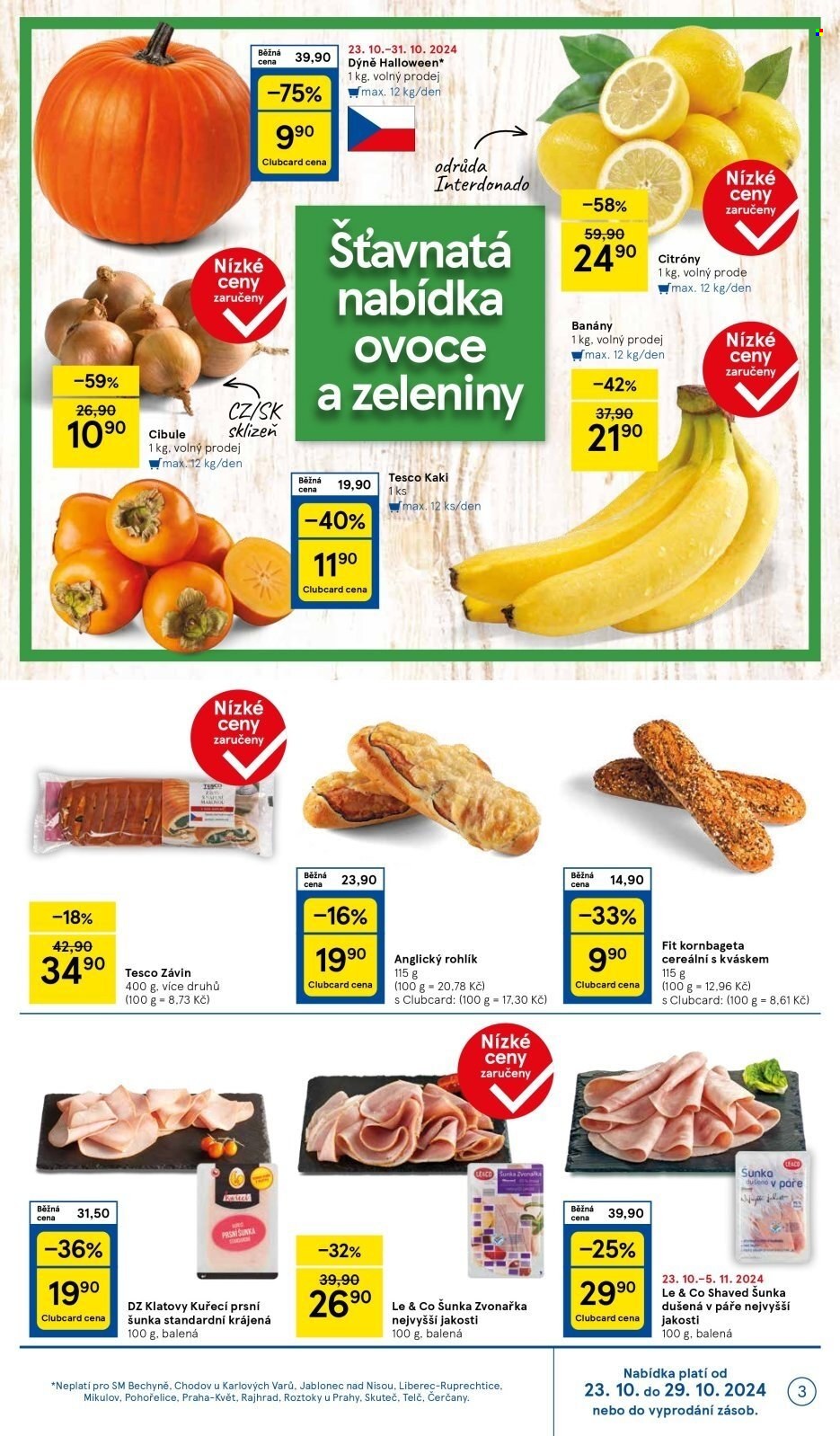 Leták TESCO supermarket - 23.10.2024 - 29.10.2024. Strana 3