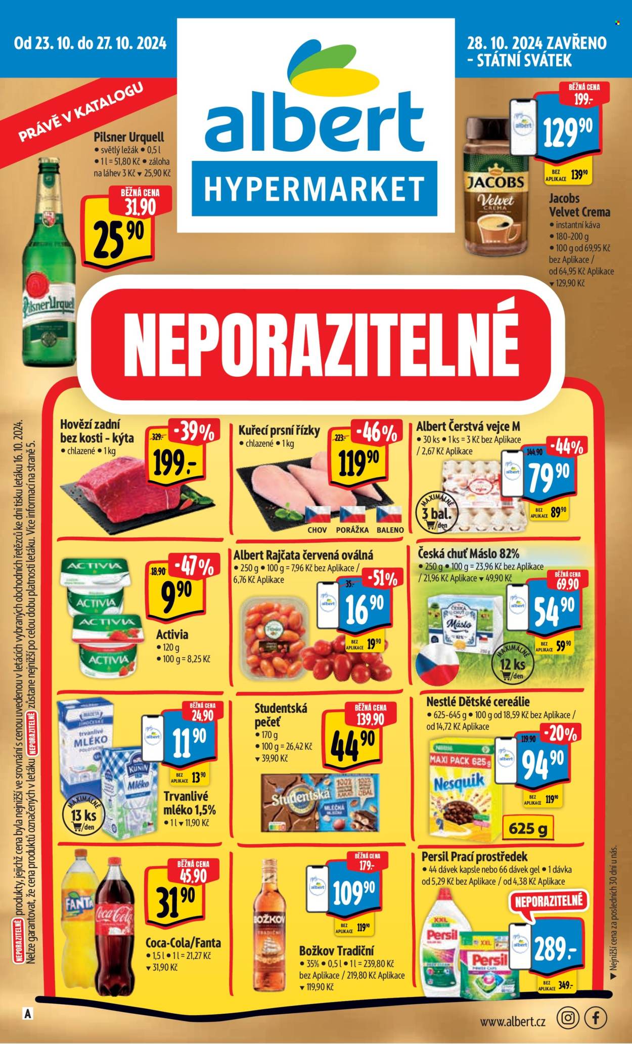 Leták Albert Hypermarket - 23.10.2024 - 27.10.2024. Strana 1
