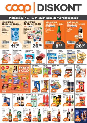 Leták coop DISKONT - 23.10.2024 - 5.11.2024.